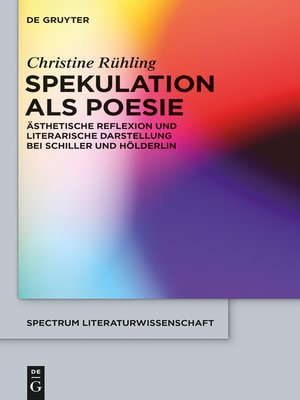 cover image of Spekulation als Poesie